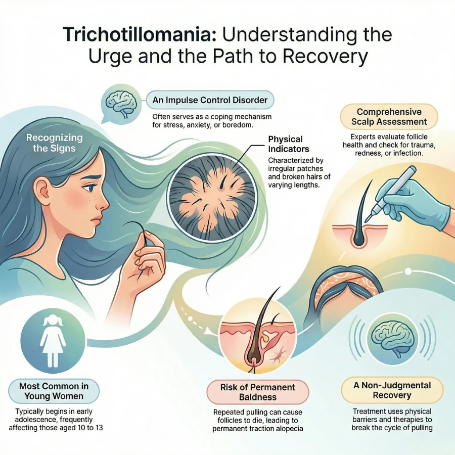 Trichotillomania hair pulling support Sussex